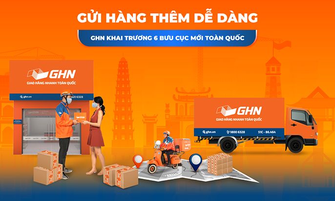 Danh sách địa chỉ bưu cục Giao Hàng Nhanh (GHN) tại Hà Nội